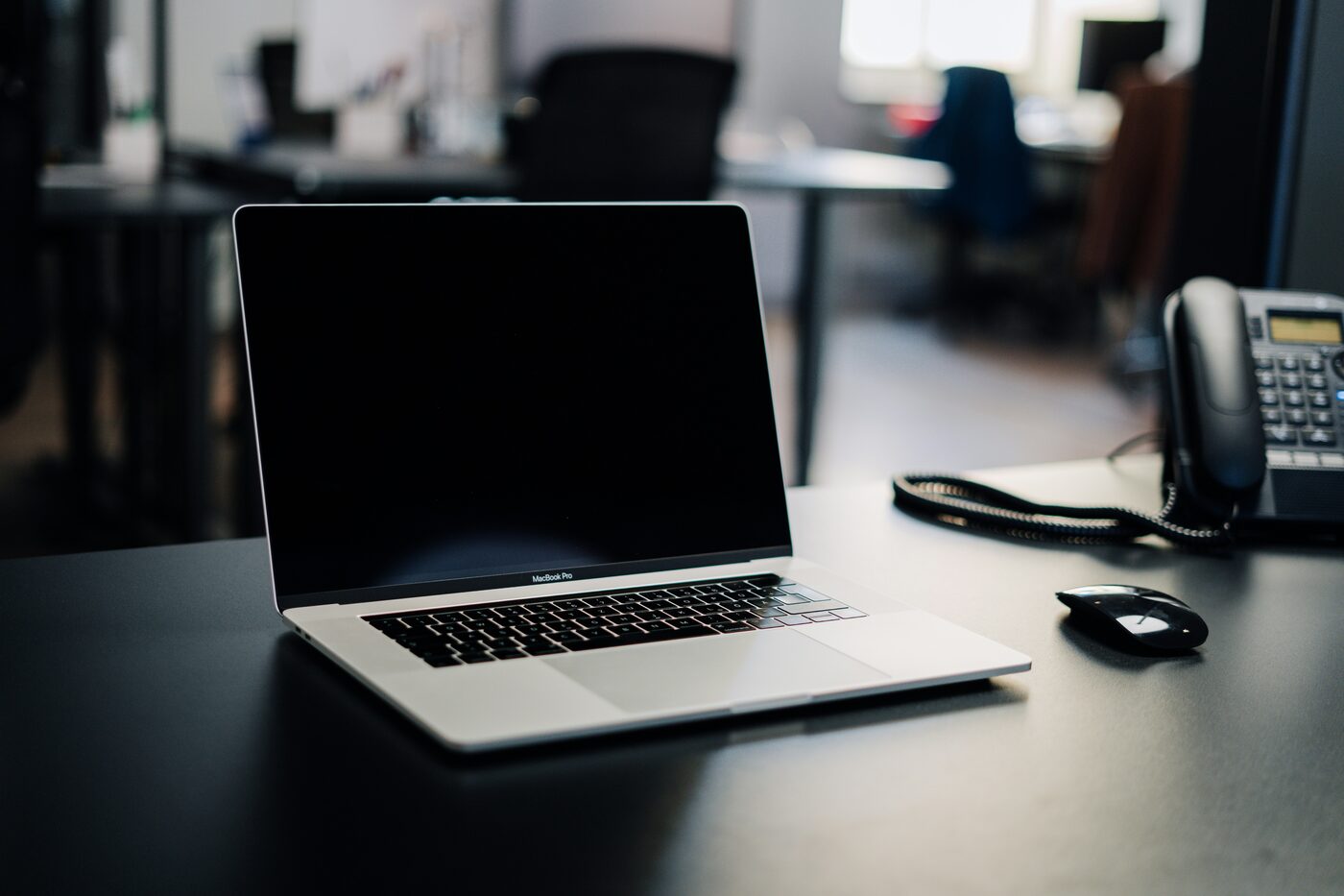 MacBook Pro on clean desk — iCADMac native Mac CAD software