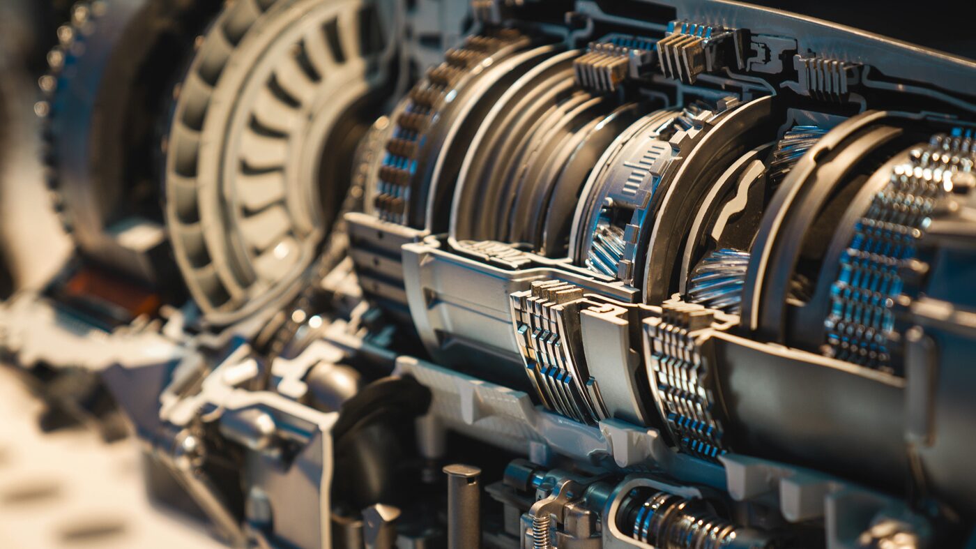 Close-up of precision mechanical gears — progeCAD Professional engineering CAD
