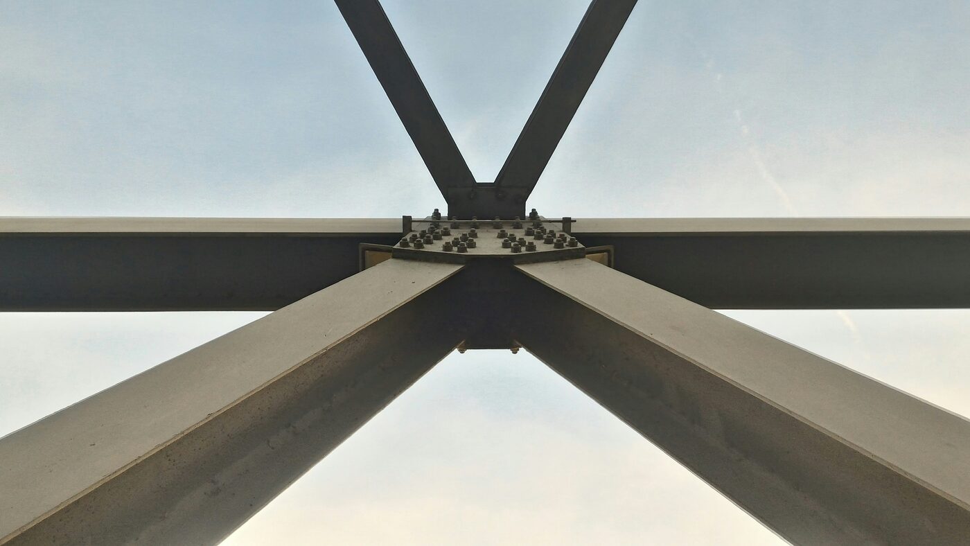 Steel construction posts — engineering and CAD design